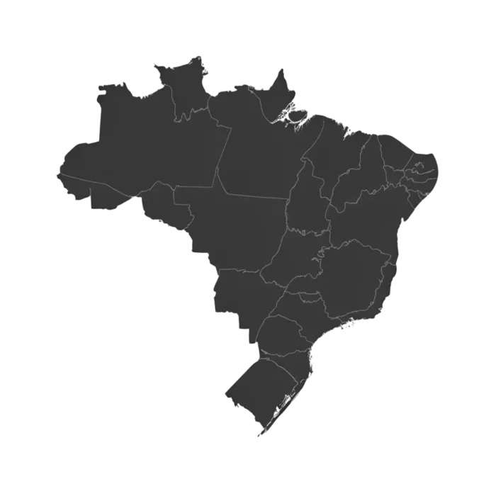 Mapa do Brasil destacando a presença da Econsult em mais de 15 estados